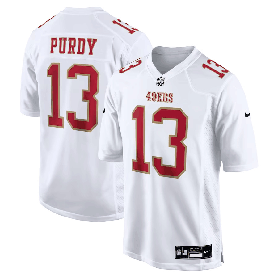 Men's San Francisco 49ers #13 Brock Purdy Fashion Game Jersey - Tundra White
